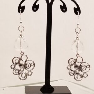 Silver design rain drops