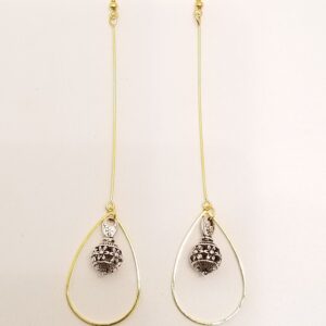 Gold raindrop earrings