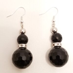 Black onyx earrings
