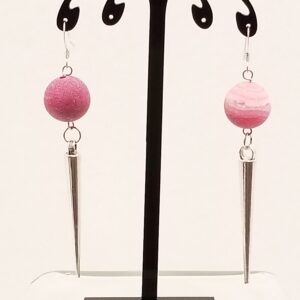 Druzy agate earrings