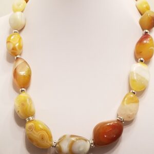 Tumble stone necklace