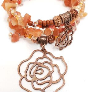 MaxxStaxx orange pearl shell wrap