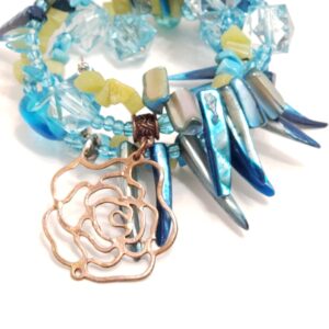 MaxxStaxx Turquoise pearl shell wrap