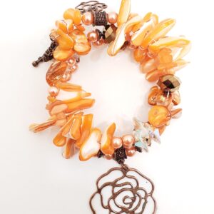 MaxxStaxx Pumkin pearl shell wrap