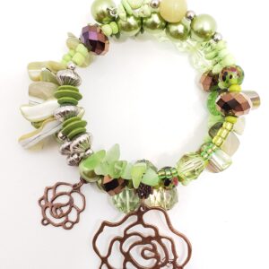 MaxxStaxx Apple Green pearl shell wrap