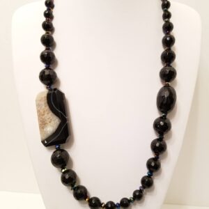 Black onyx necklace