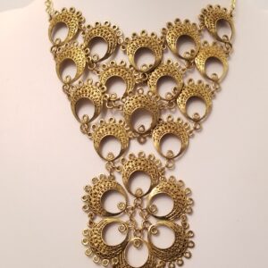 Antique metal gold bib