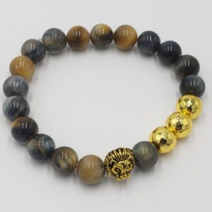 MaxxStaxx Men's Agate lion head