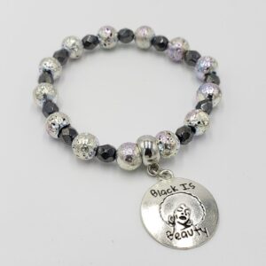 MaxxStaxx Silver Hematite Black is Beauty.